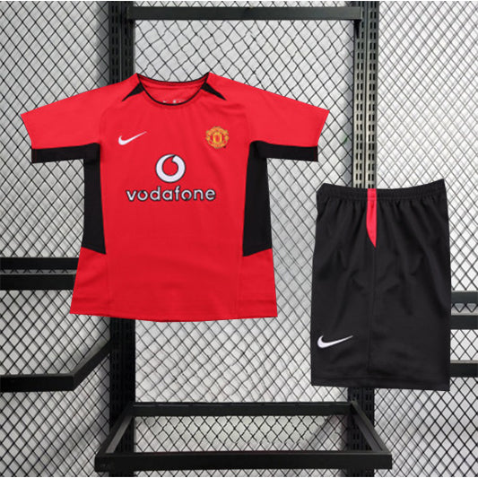 Manchester United Retro 'Thuis' Voetbalkit 02/04 - KINDEREN