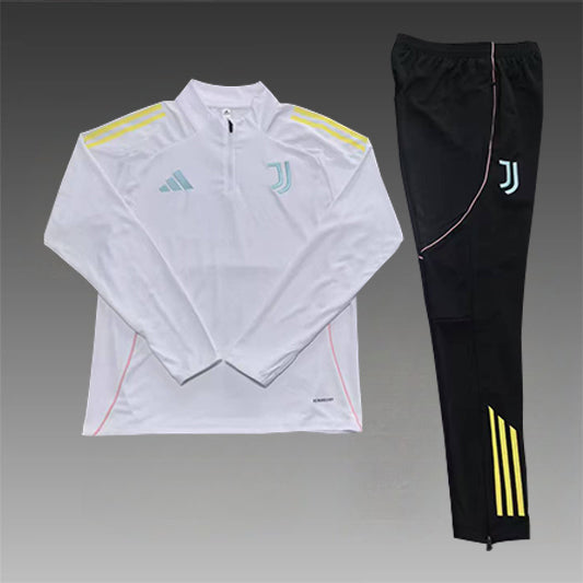 Juventus Half-Pull Trainingspak 'Wit' 25/26 - VOLWASSENEN