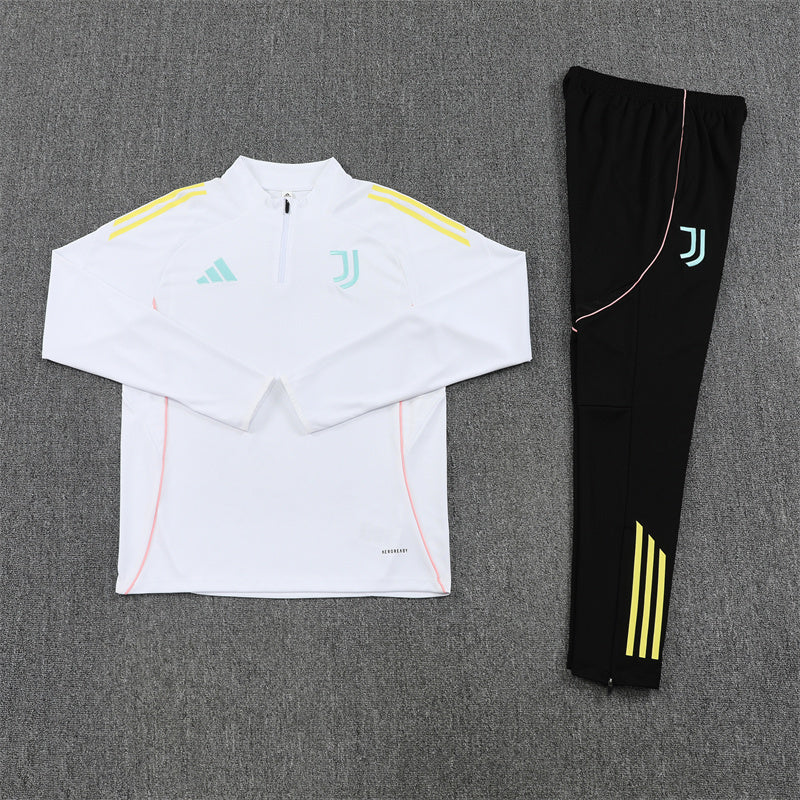 Juventus Half-Pull Trainingspak 'Wit' 25/26 - KINDEREN