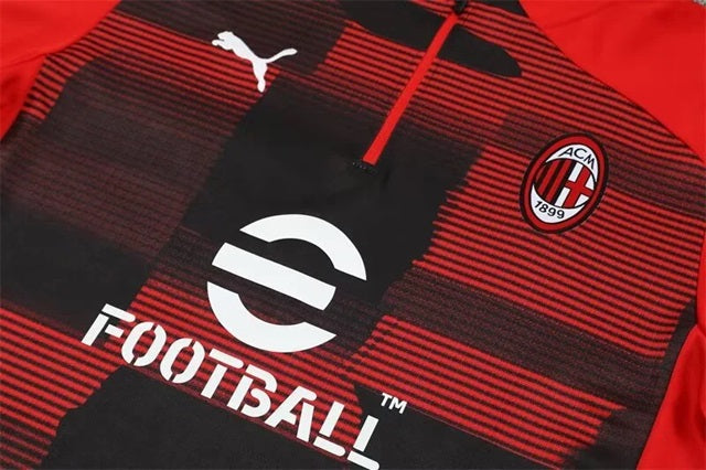 AC Milan Half-Pull Trainingspak 'Rood' - VOLWASSENEN