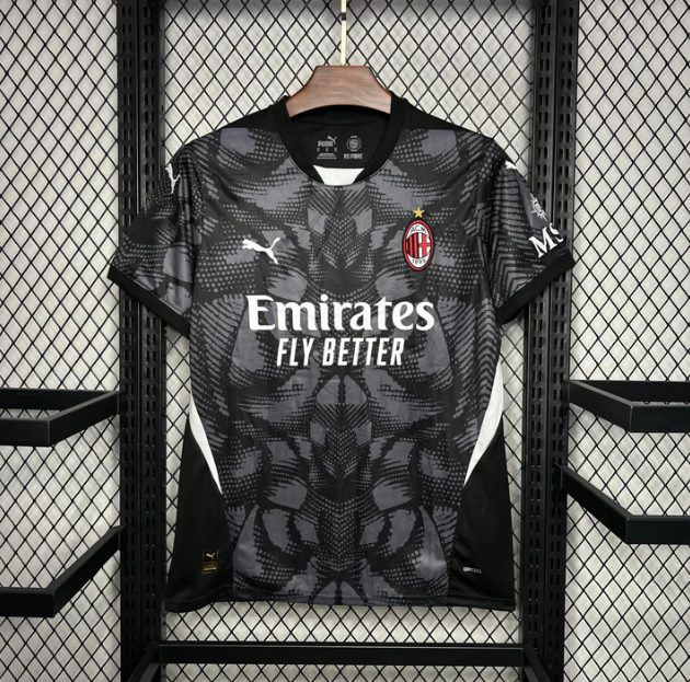 AC Milan Keeper Voetbalshirt 'Zwart' 24/25 - VOLWASSENEN