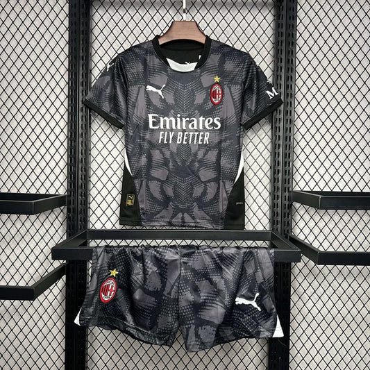 AC Milan Keeper Voetbalkit 'Zwart' 24/25 - KINDEREN