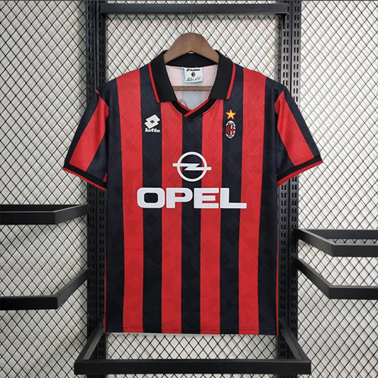 AC Milan Retro 'Tuis' Voetbalshirt 95/96 - VOLWASSENEN