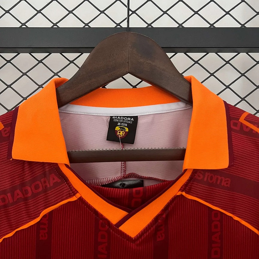 Roma Retro 'Thuis' Voetbalshirt 99/00 - VOLWASSENEN
