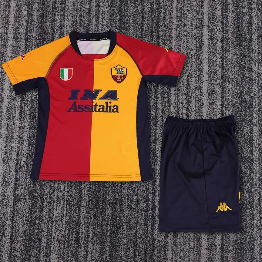 Roma Retro 'Thuis' Voetbalkit 00/01 - KINDEREN