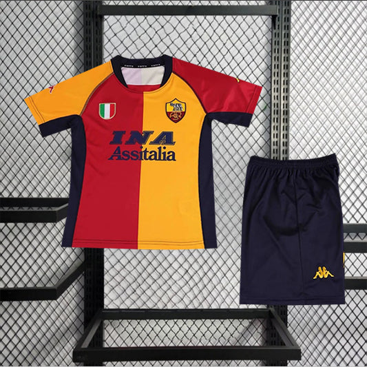 Roma Retro 'Thuis' Voetbalkit 00/01 - KINDEREN