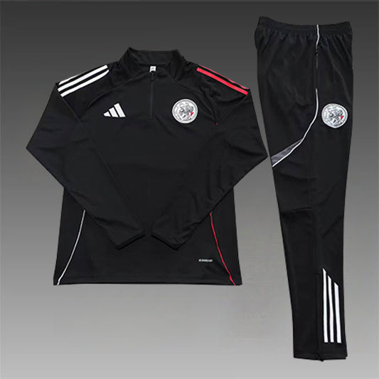 Ajax Half-Pull Trainingspak 'Zwart' 25/26 - VOLWASSENEN