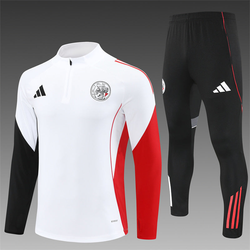 Ajax Half-Pull Trainingspak 'Wit' 25/26 - VOLWASSENEN