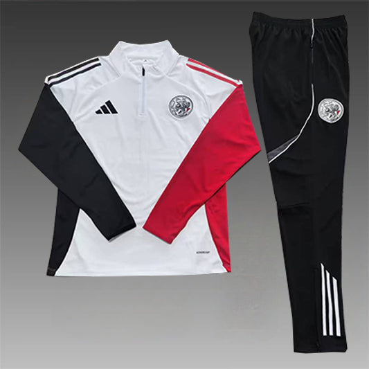 Ajax Half-Pull Trainingspak 'Wit' 25/26 - VOLWASSENEN