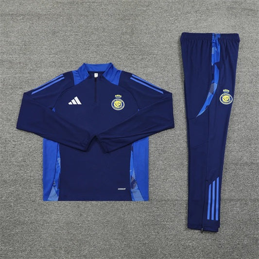 Al Nassr Half-Pull Trainingspak 'Blauw' - KINDEREN