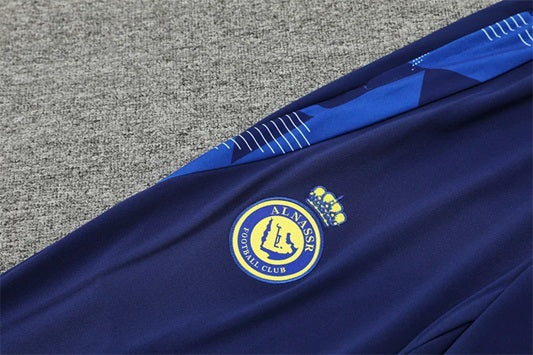 Al Nassr Half-Pull Trainingspak 'Blauw' - KINDEREN
