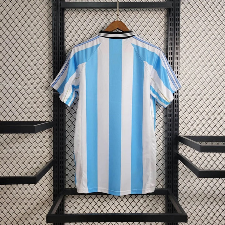 Argentinie Retro 'Thuis' Voetbalshirt 1998 - VOLWASSENEN