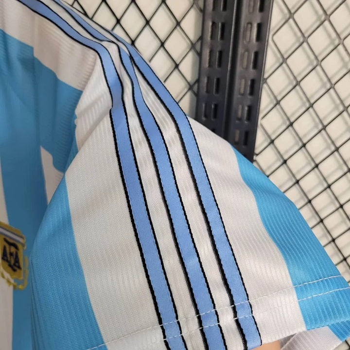 Argentinie Retro 'Thuis' Voetbalshirt 1998 - VOLWASSENEN