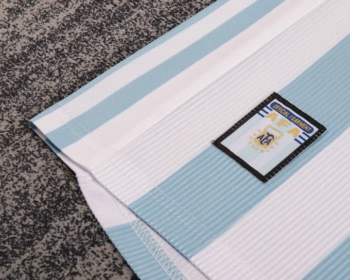 Argentinie Retro 'Thuis' Voetbalkit 1998 - KINDEREN