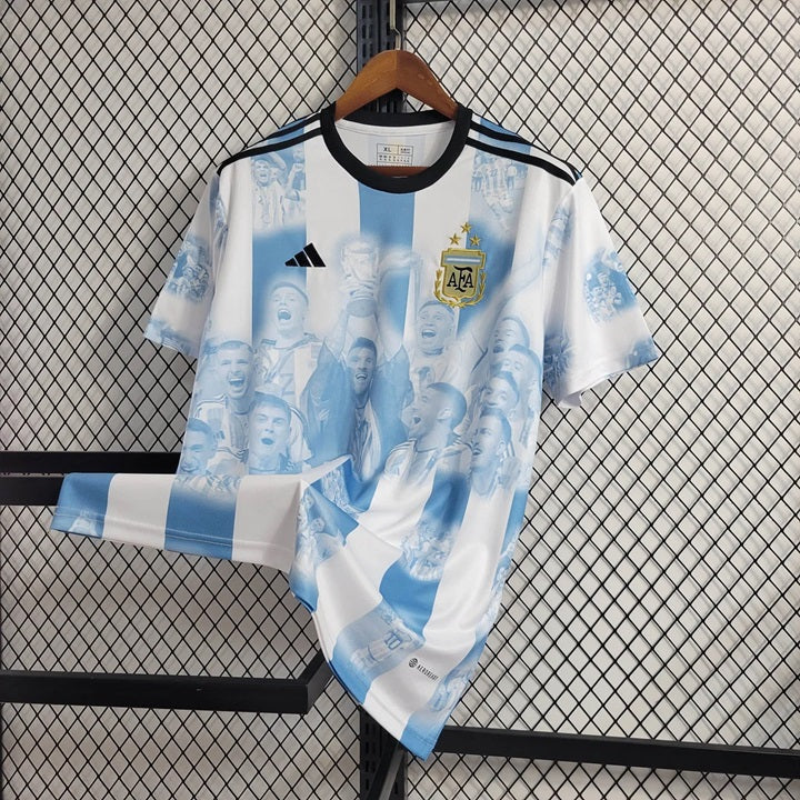 Argentinie Champions Edition Voetbalshirt 2022 - VOLWASSENEN