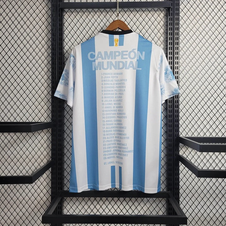Argentinie Champions Edition Voetbalshirt 2022 - VOLWASSENEN
