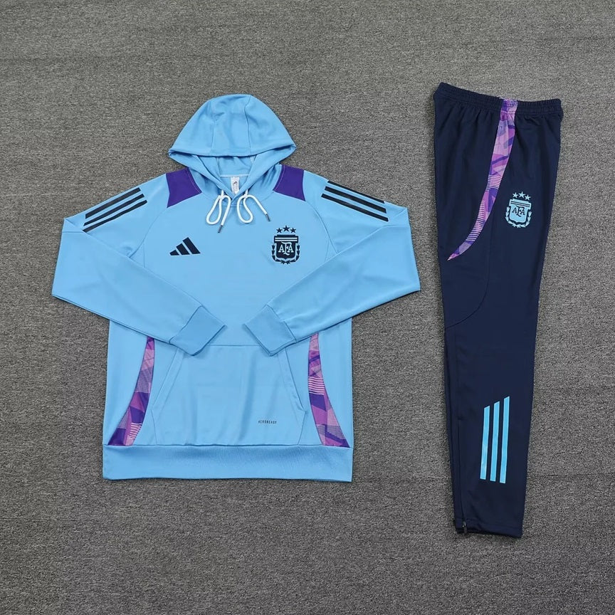 Argentinie Hooded Trainingspak 'Blauw' - VOLWASSENEN