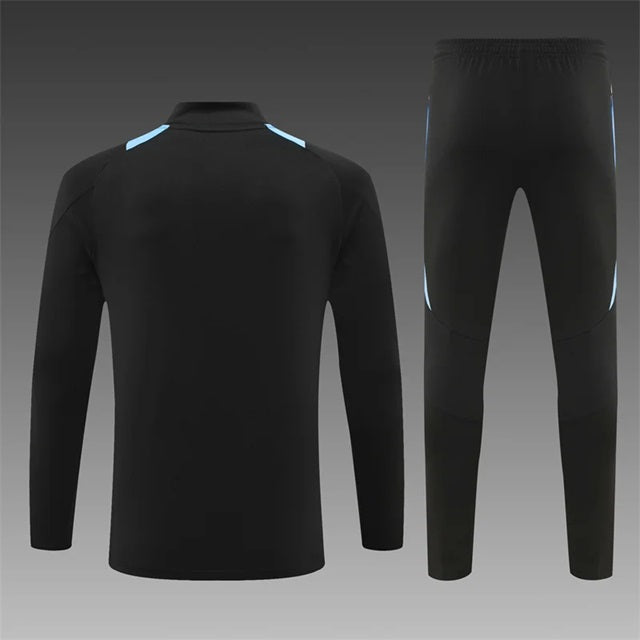 Argentie Half-Pull Trainingspak 'Zwart' - KINDEREN