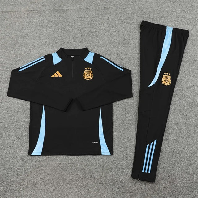 Argentinie Half-Pull Trainingspak 'Zwart' - VOLWASSENEN