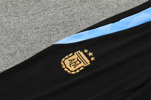 Argentinie Half-Pull Trainingspak 'Zwart' - VOLWASSENEN