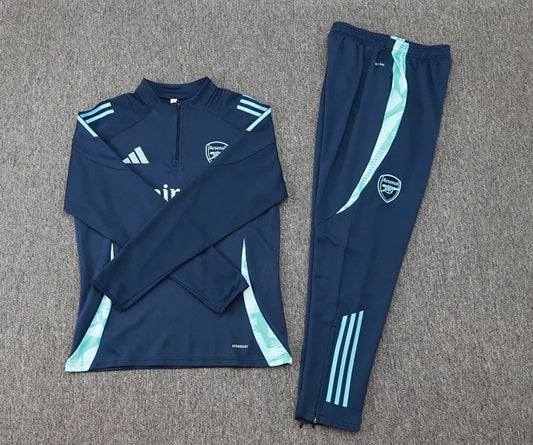 Arsenal Half-Pull Trainingspak 'Blauw' - VOLWASSENEN