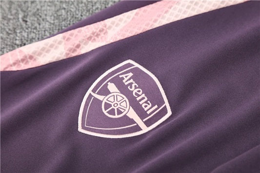 Arsenal Pull-Zip Trainingspak 'Paars' - KINDEREN