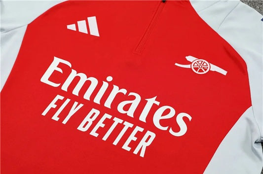 Arsenal Pull-Zip Trainingspak 'Rood' - KINDEREN