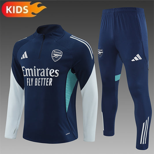 Arsenal Half-Pull Trainingspak 'Blauw' 25/26 - KINDEREN