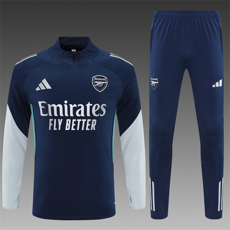 Arsenal Half-Pull Trainingspak 'Blauw' 25/26 - KINDEREN