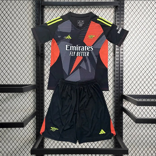 Arsenal Keeper Voetbalkit 'Zwart' 24/25 - KINDEREN
