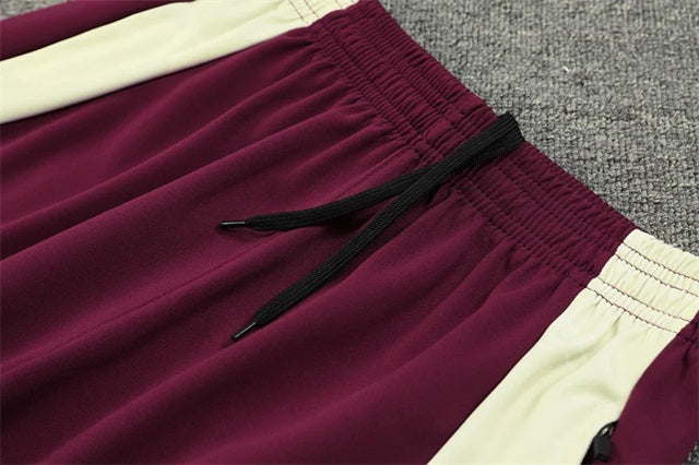 Bayern München Half-Pull Trainingspak 'Beige-Bordeaux' - KINDEREN
