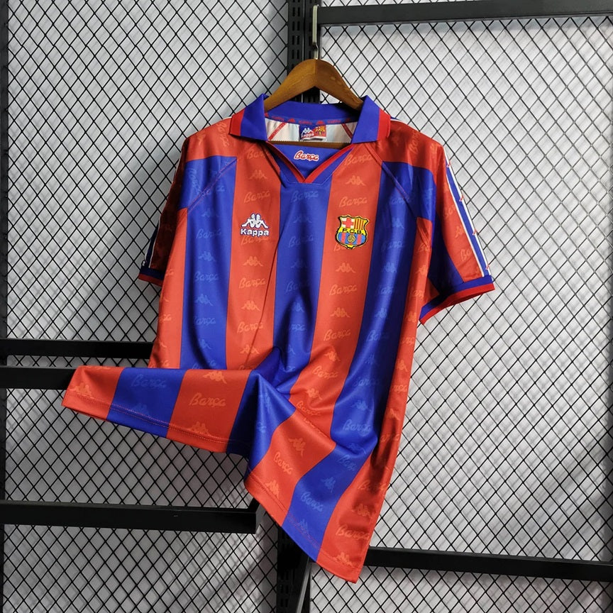 Barcelona Retro 'Thuis' Voetbalshirt 95/97 - VOLWASSENEN