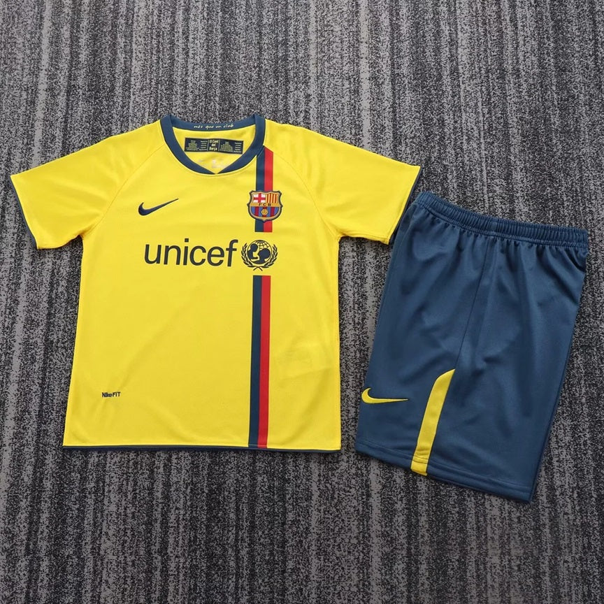 Barcelona Retro 'Uit' Voetbalkit 08/09 - KINDEREN
