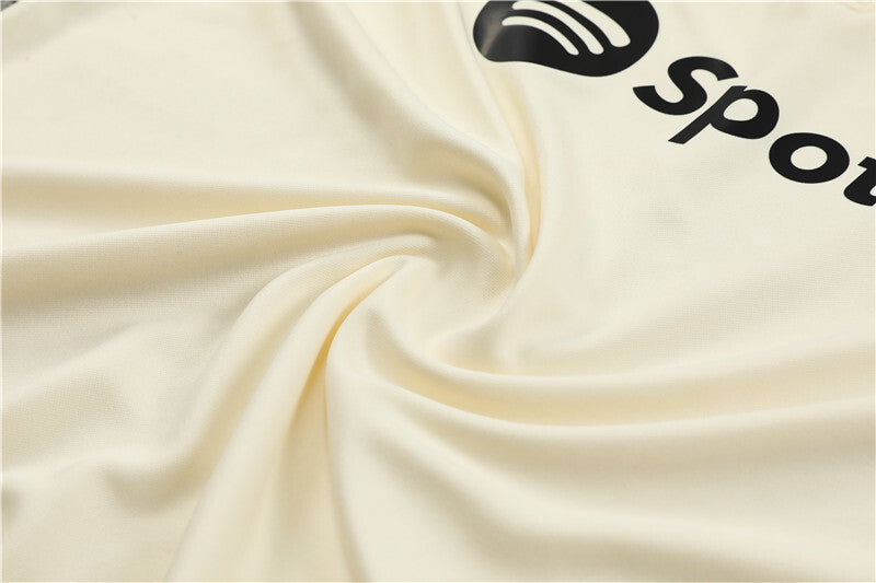 Barcelona Half-Pull Trainingspak 'Beige-Groen' 24/25 - KINDEREN