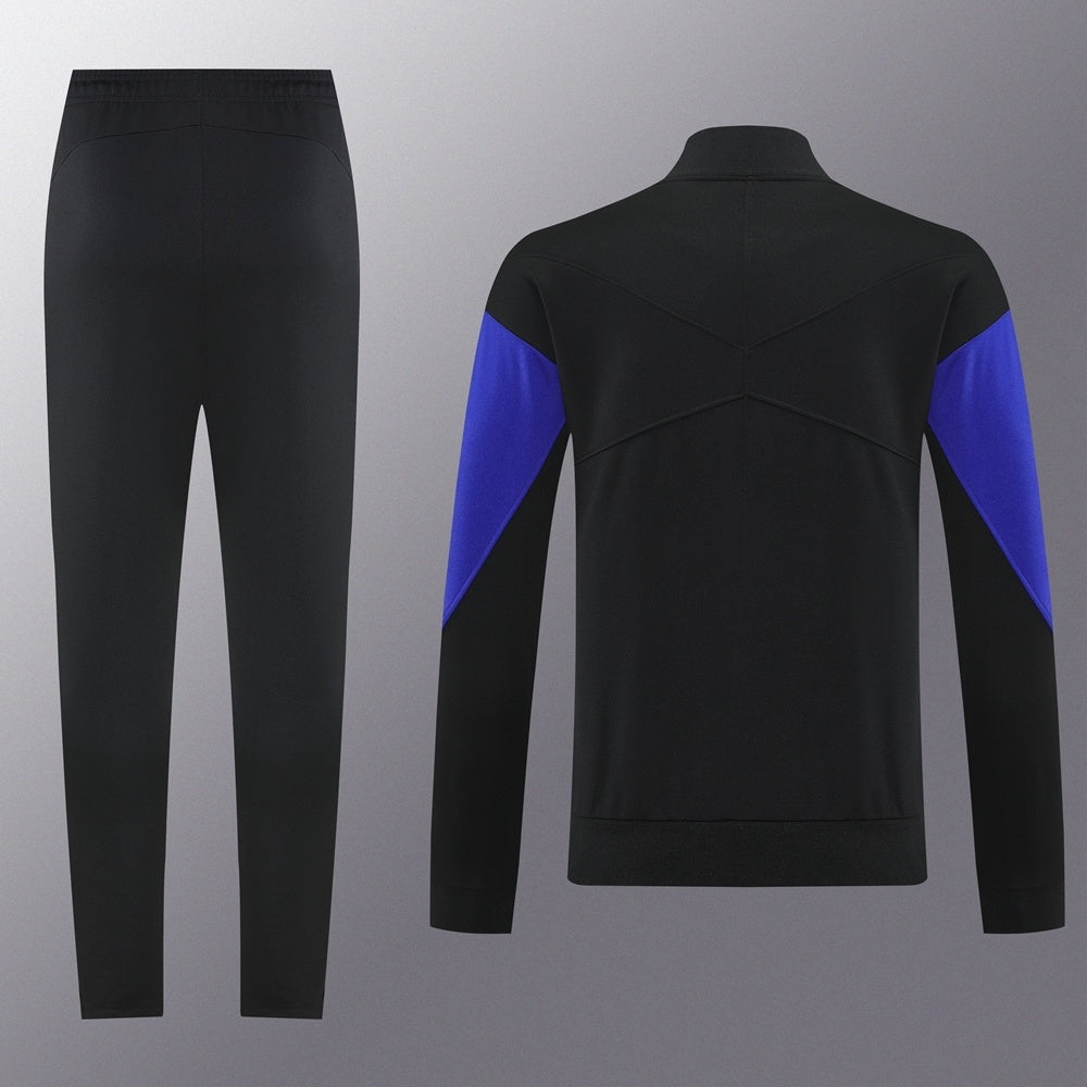 Barcelona Full-zip Trainingspak 'Zwart-Blauw' 25/26 - VOLWASSENEN