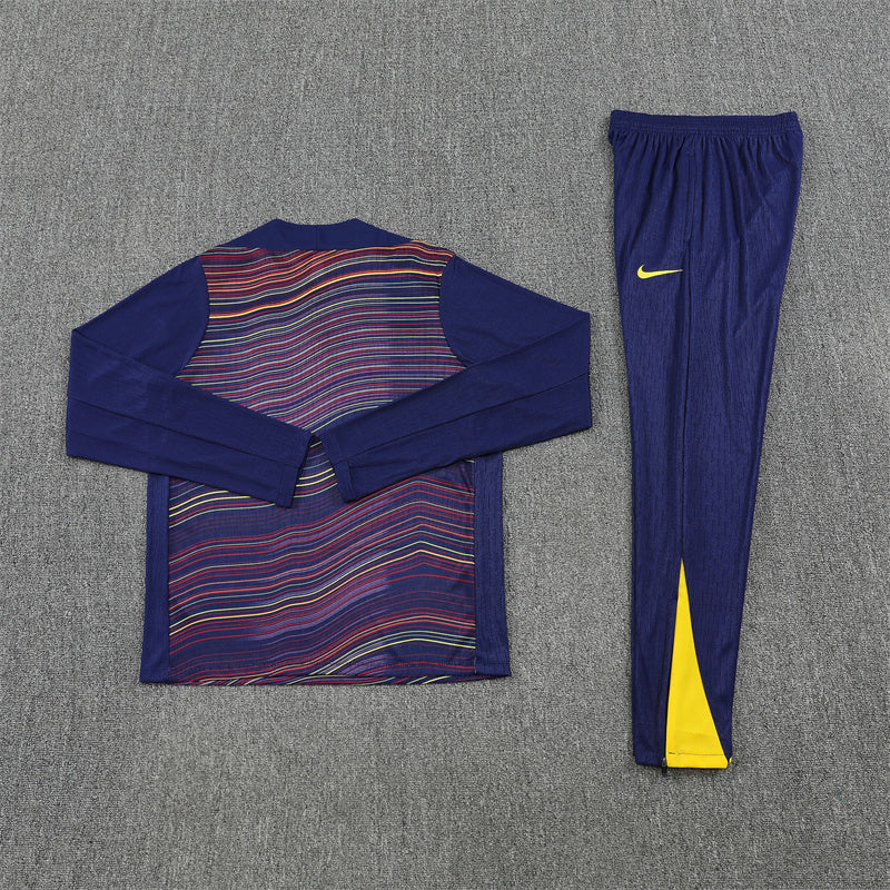 Barcelona Half-Pull Trainingspak 'Blauw-Geel' 25/26 - KINDEREN