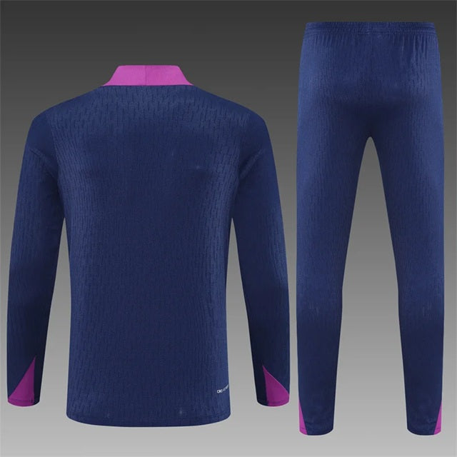 Barcelona Half-Pull Trainingspak 'Blauw-Paars' 25/26 - KINDEREN