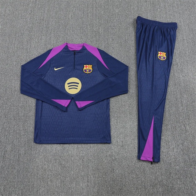 Barcelona Half-Pull Trainingspak 'Blauw-Paars' 25/26 - KINDEREN