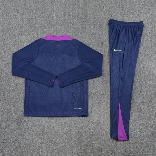 Barcelona Half-Pull Trainingspak 'Blauw-Paars' 25/26 - KINDEREN