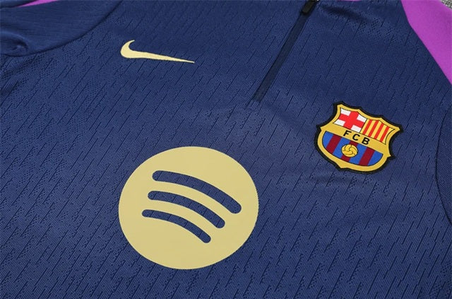 Barcelona Half-Pull Trainingspak 'Blauw-Paars' 25/26 - KINDEREN