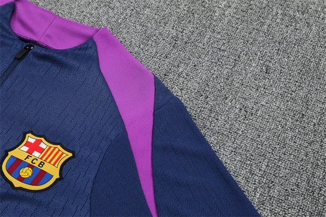 Barcelona Half-Pull Trainingspak 'Blauw-Paars' 25/26 - KINDEREN