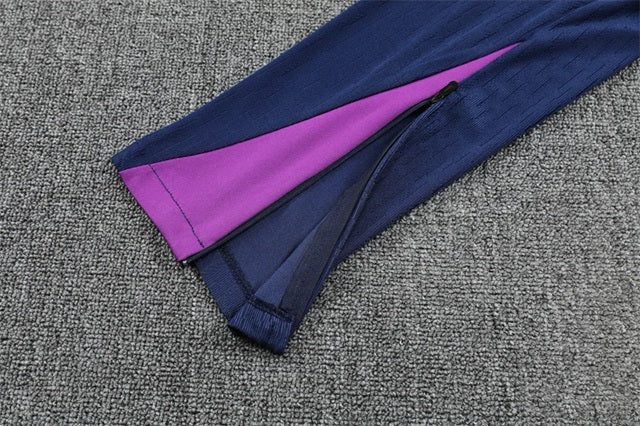 Barcelona Half-Pull Trainingspak 'Blauw-Paars' 25/26 - KINDEREN