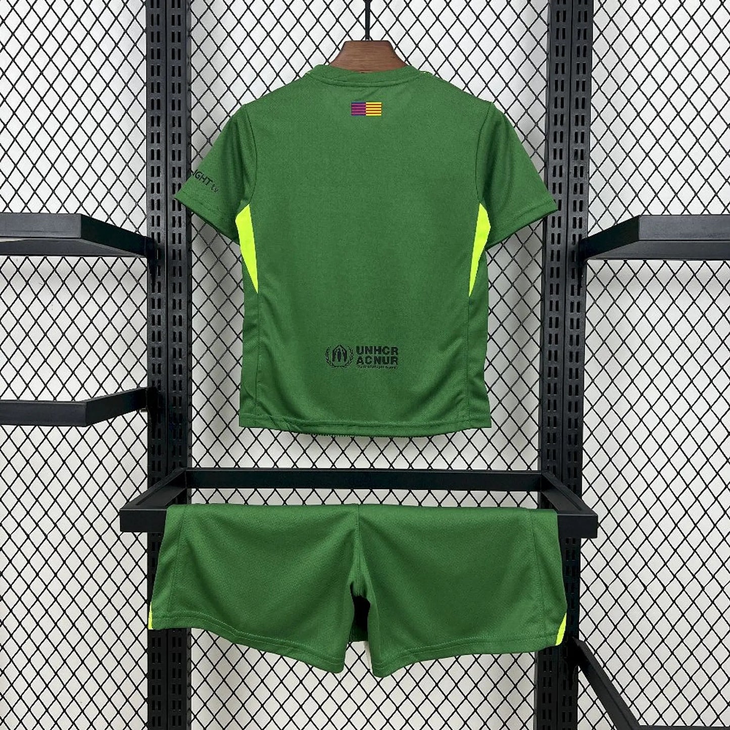 Barcelona Keeper Voetbalkit 'Groen' 25/26 - KINDEREN