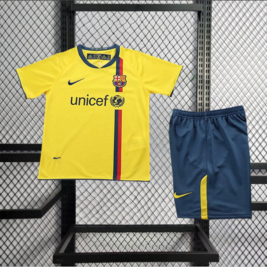 Barcelona Retro 'Uit' Voetbalkit 08/09 - KINDEREN