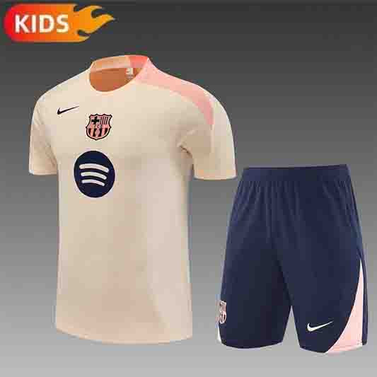 Barcelona Trainingskit 'Beige-Roze' 25/26 - KINDEREN
