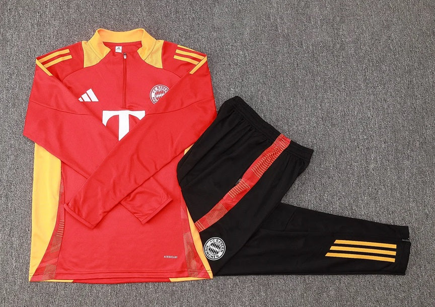 Bayern München Half-Pull Trainingspak 'Rood' - KINDEREN