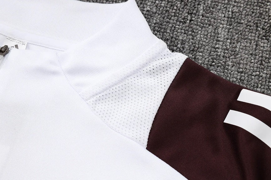 Bayern München Half-Pull Trainingspak 'Wit' - KINDEREN