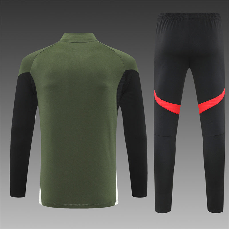 Bayern Munchen Half-Pull Trainingspak 'Groen' 25/26 - KINDEREN