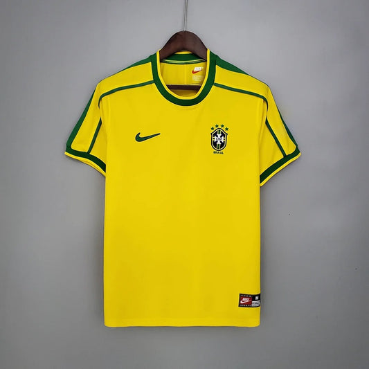 Brazilie Retro 'Thuis' Voetbalshirt 1998 - VOLWASSENEN