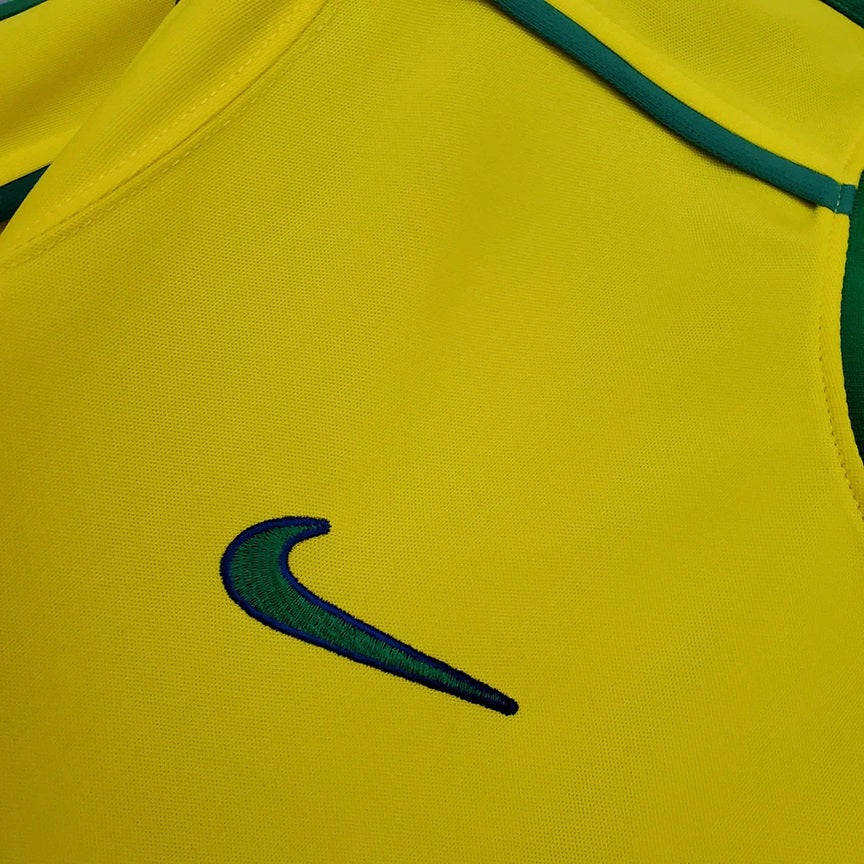 Brazilie Retro 'Thuis' Voetbalshirt 1998 - VOLWASSENEN
